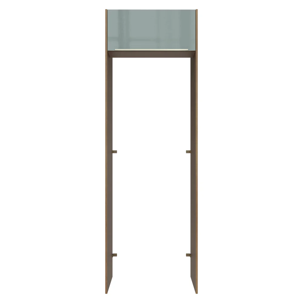 Porta-Geladeira 73 cm 1 Porta Basculante Rustic/Cinza Lux Madesa - Image 10