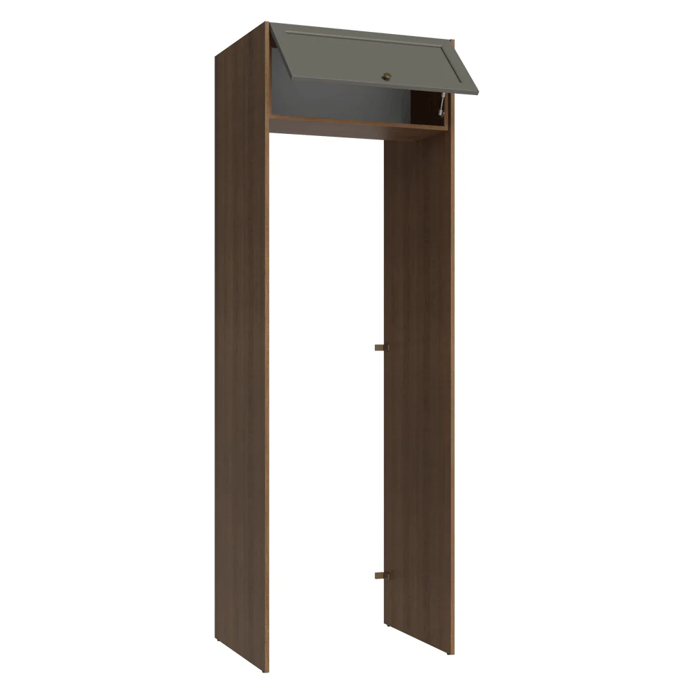 Porta-Geladeira 73 cm 1 Porta Basculante Rustic/Cinza Vik Madesa - Image 5