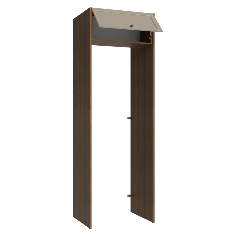 Porta-Geladeira 73 cm 1 Porta Basculante Rustic/Crema Vik Madesa - Image 8