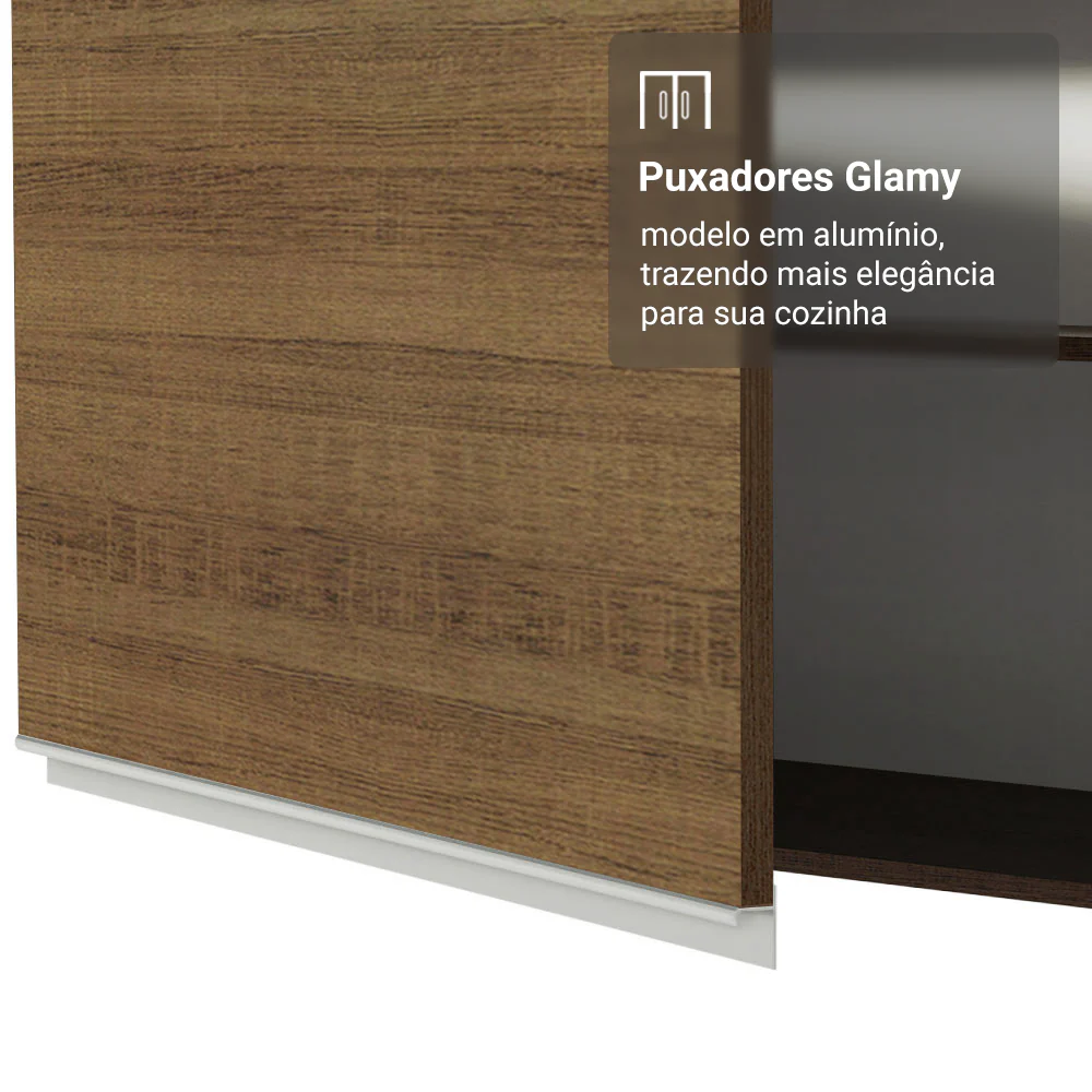 Porta-Geladeira 73 cm 1 Porta Basculante Rustic Glamy Madesa - Image 5