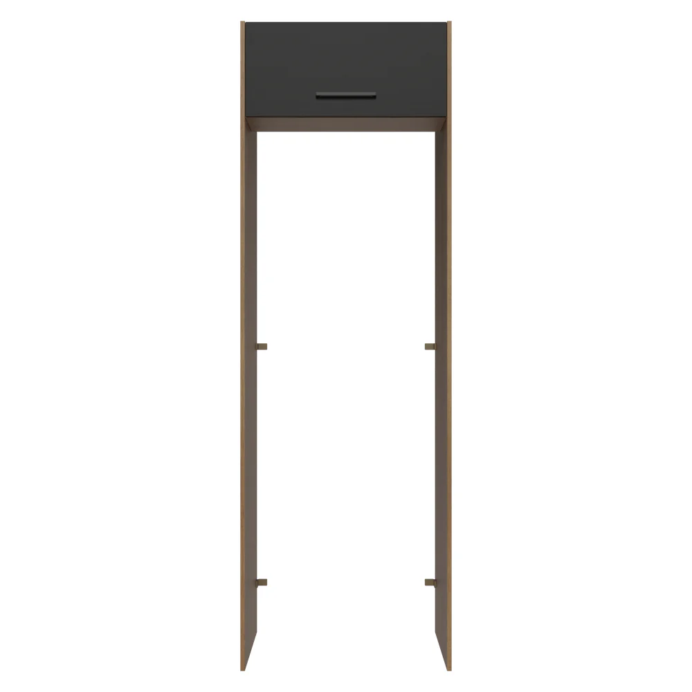 Porta-Geladeira 73 cm 1 Porta Basculante Rustic/Preto Agata Madesa - Image 6