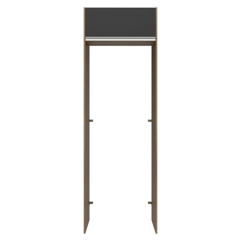 Porta-Geladeira 73 cm 1 Porta Basculante Rustic/Preto Glamy Madesa - Image 6