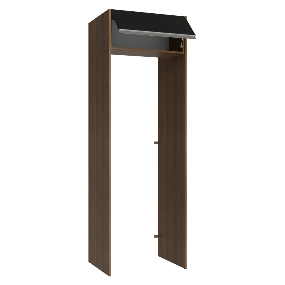 Porta-Geladeira 73 cm 1 Porta Basculante Rustic/Preto Glamy Madesa - Image 7