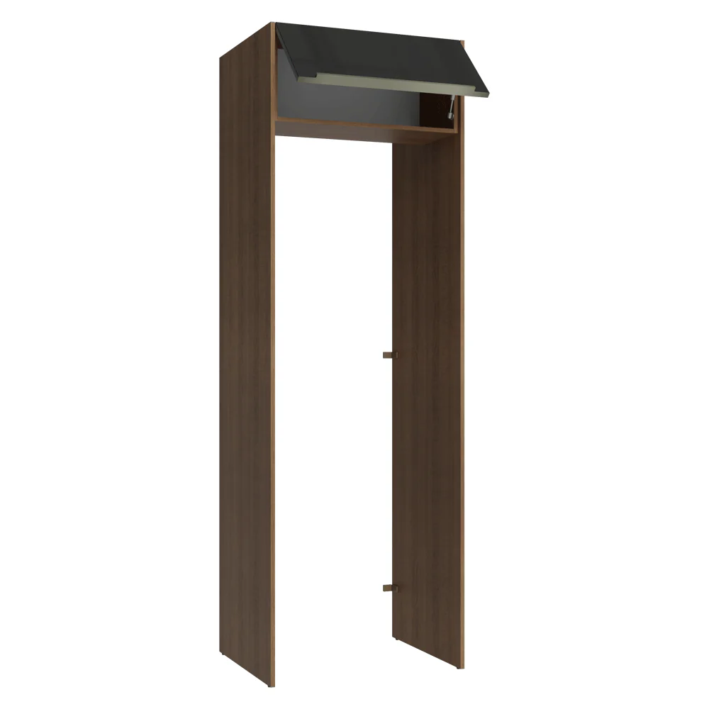 Porta-Geladeira 73 cm 1 Porta Basculante Rustic/Preto Lux Madesa - Image 5