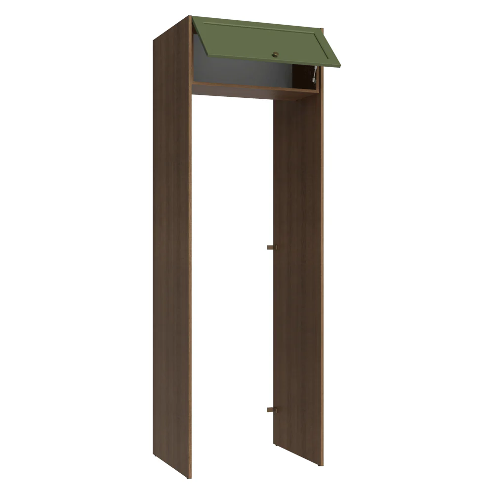 Porta-Geladeira 73 cm 1 Porta Basculante Rustic/Verde Vik Madesa - Image 5