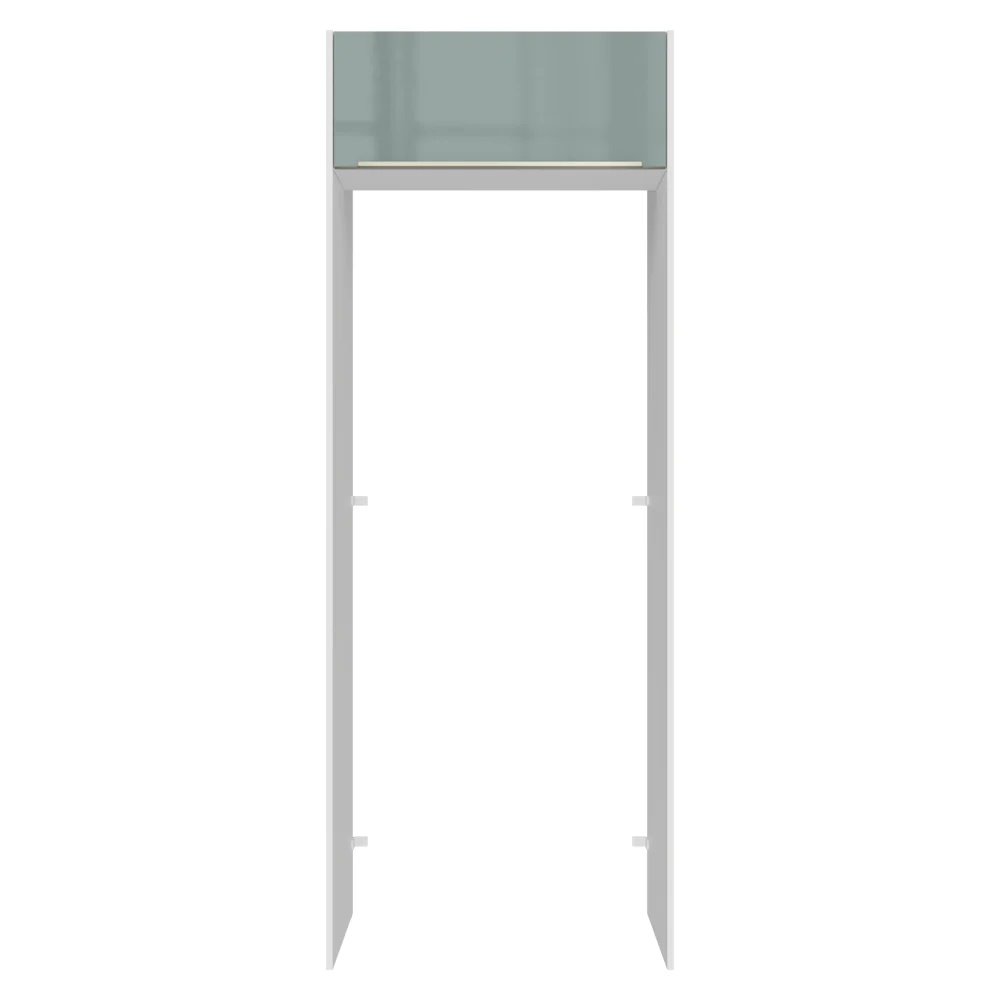 Porta-Geladeira 83 cm 1 Porta Basculante Branco/Cinza Lux Madesa - Image 10