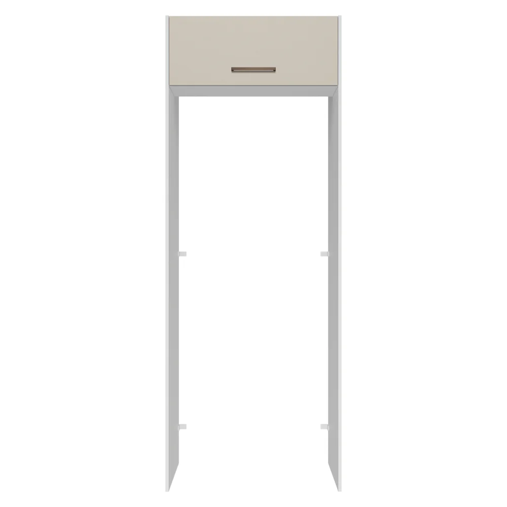 Porta-Geladeira 83 cm 1 Porta Basculante Branco/Crema Agata Madesa - Image 6