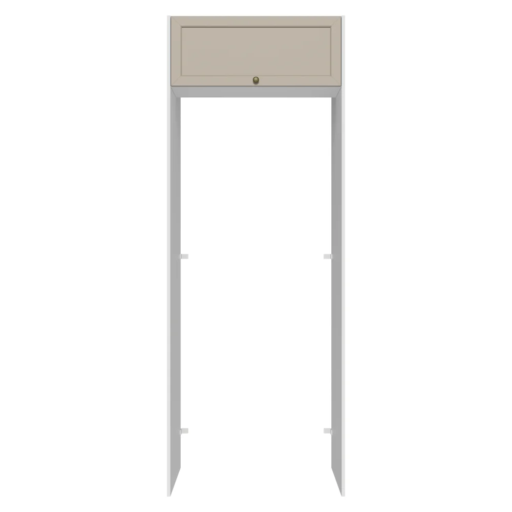 Porta-Geladeira 83 cm 1 Porta Basculante Branco/Crema Vik Madesa - Image 11