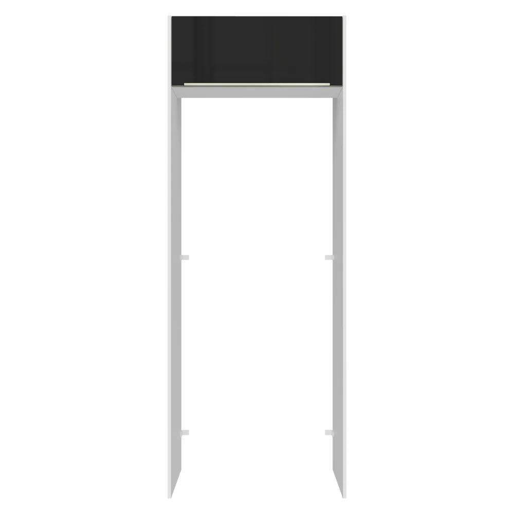 Porta-Geladeira 83 cm 1 Porta Basculante Branco/Preto Lux Madesa - Image 10