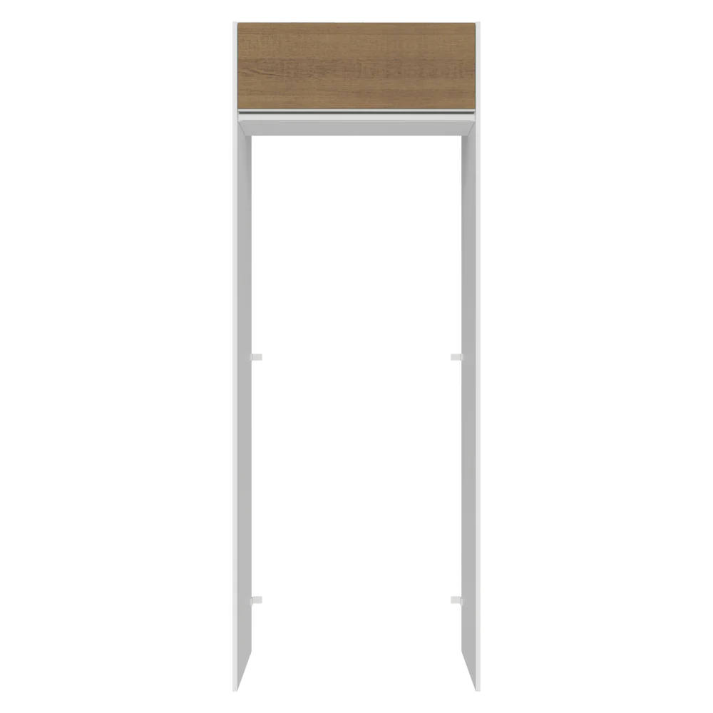 Porta-Geladeira 83 cm 1 Porta Basculante Branco/Rustic Glamy Madesa - Image 6