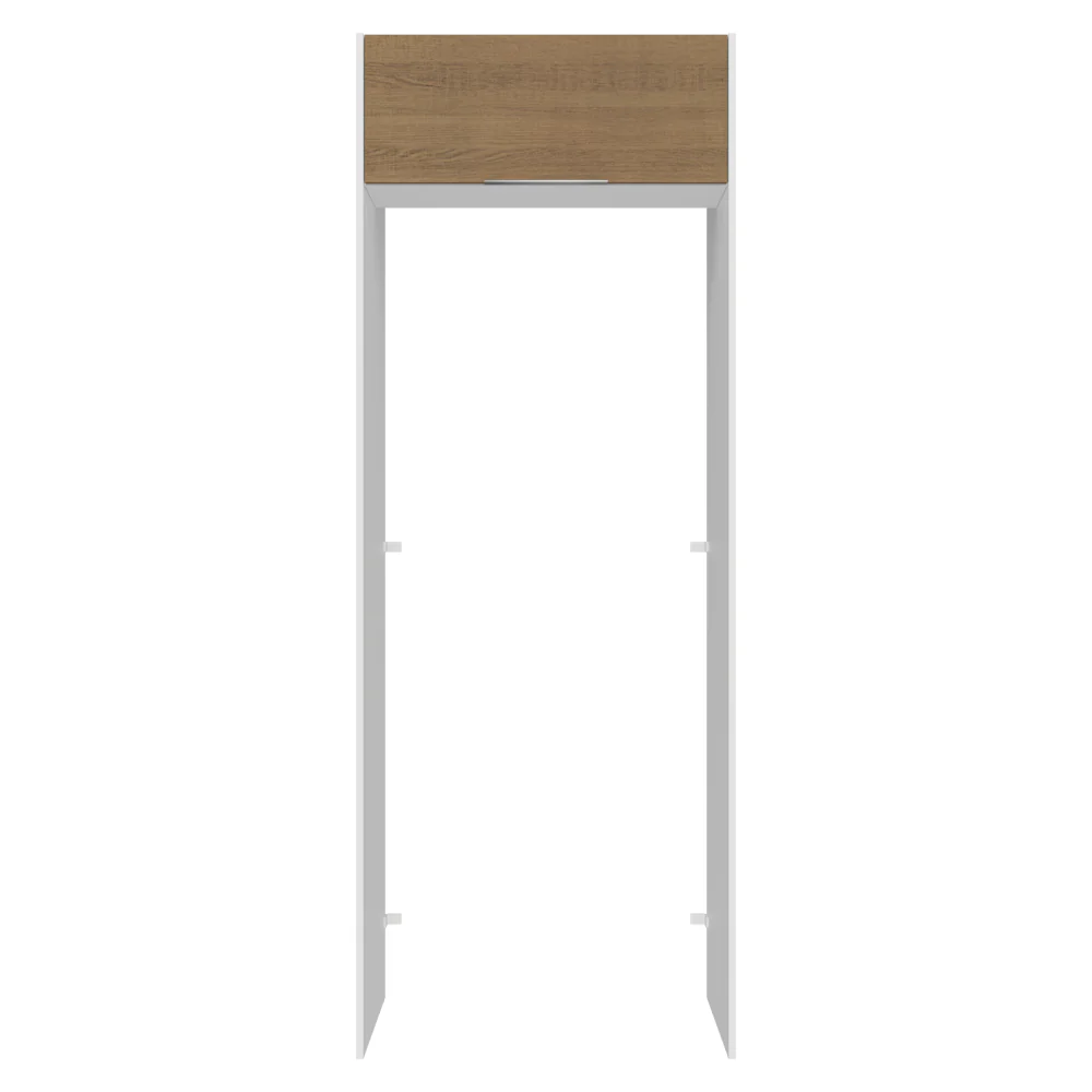 Porta-Geladeira 83 cm 1 Porta Basculante Branco/Rustic Stella Madesa - Image 6