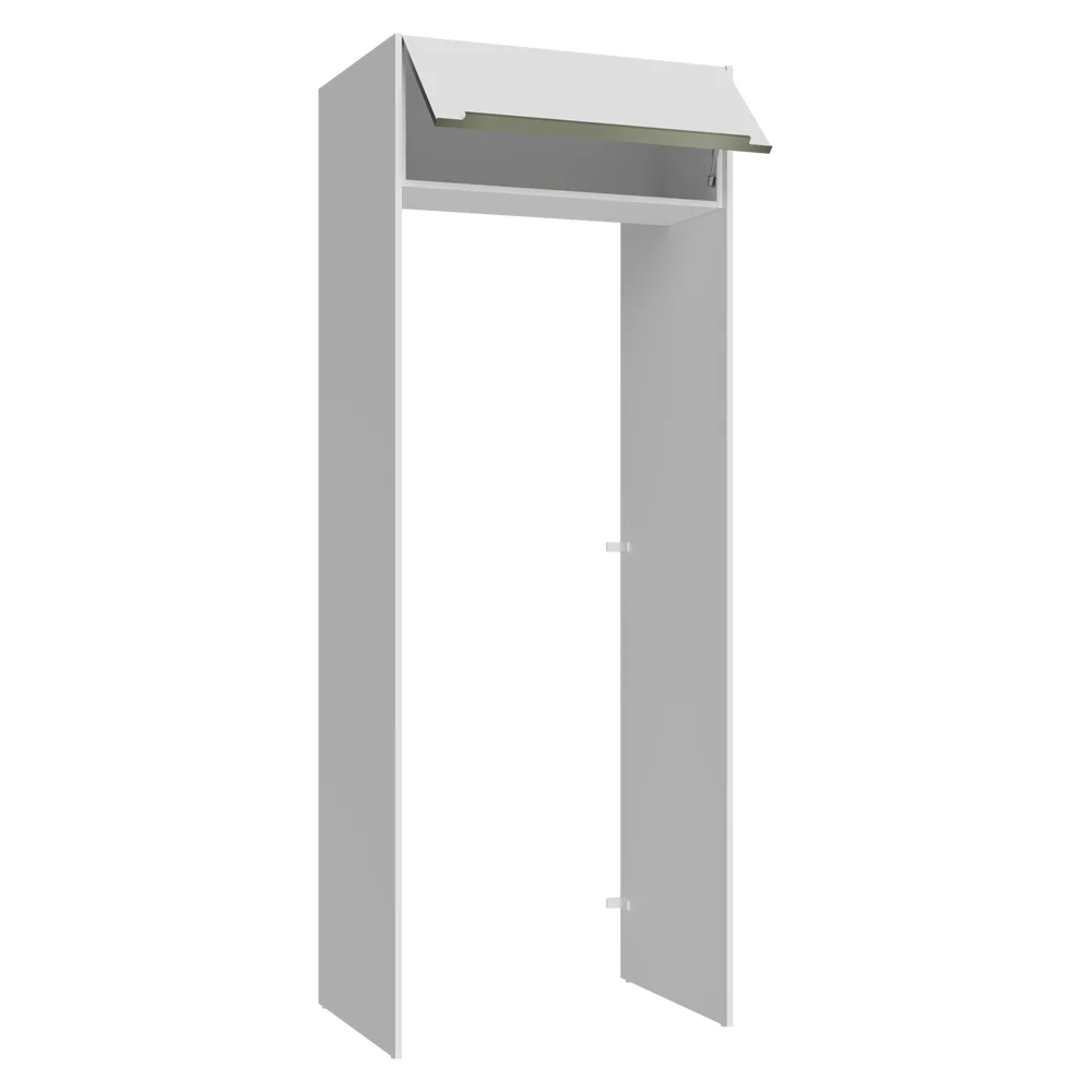 Porta-Geladeira 83 cm 1 Porta Basculante Branco Veludo Lux Madesa - Image 5