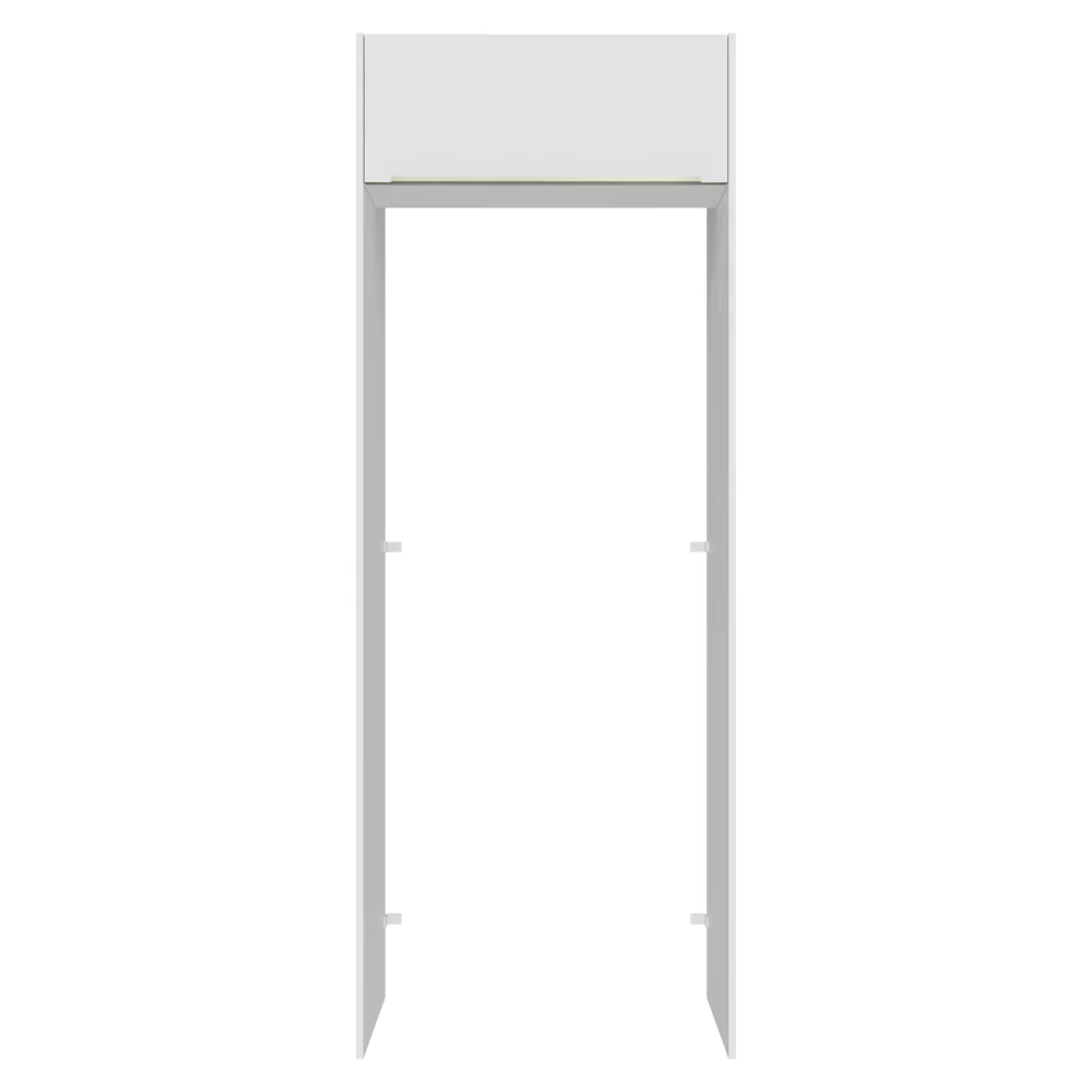 Porta-Geladeira 83 cm 1 Porta Basculante Branco Veludo Lux Madesa - Image 9