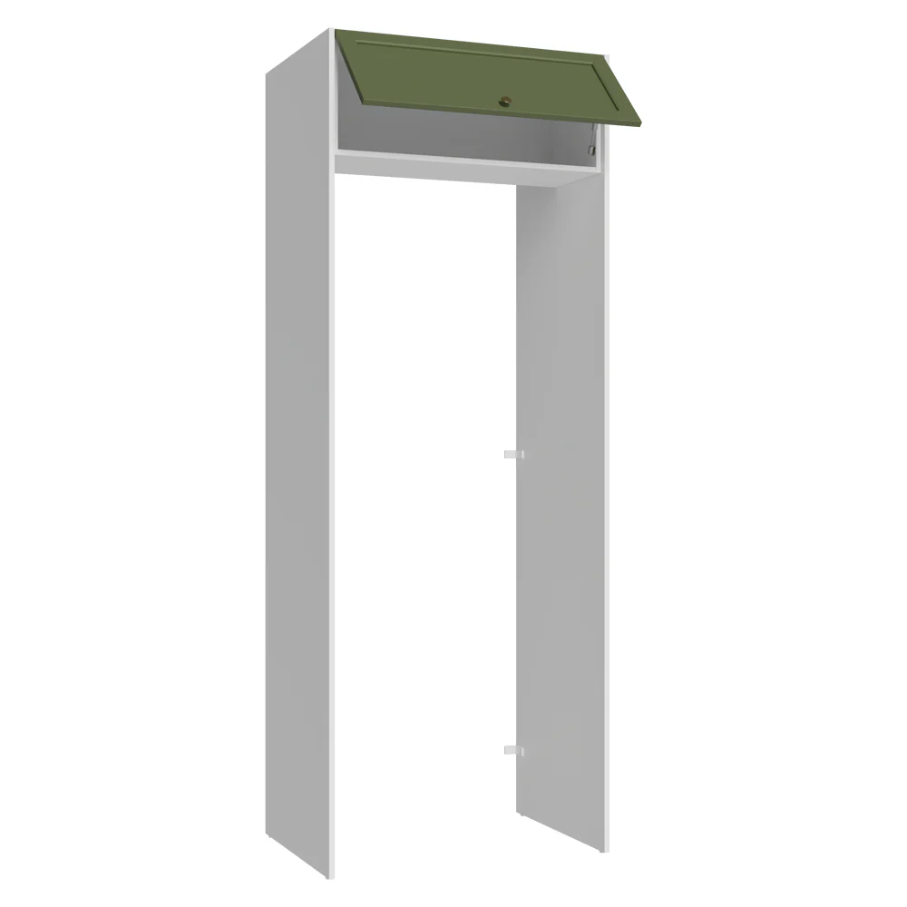 Porta-Geladeira 83 cm 1 Porta Basculante Branco/Verde Vik Madesa - Image 5
