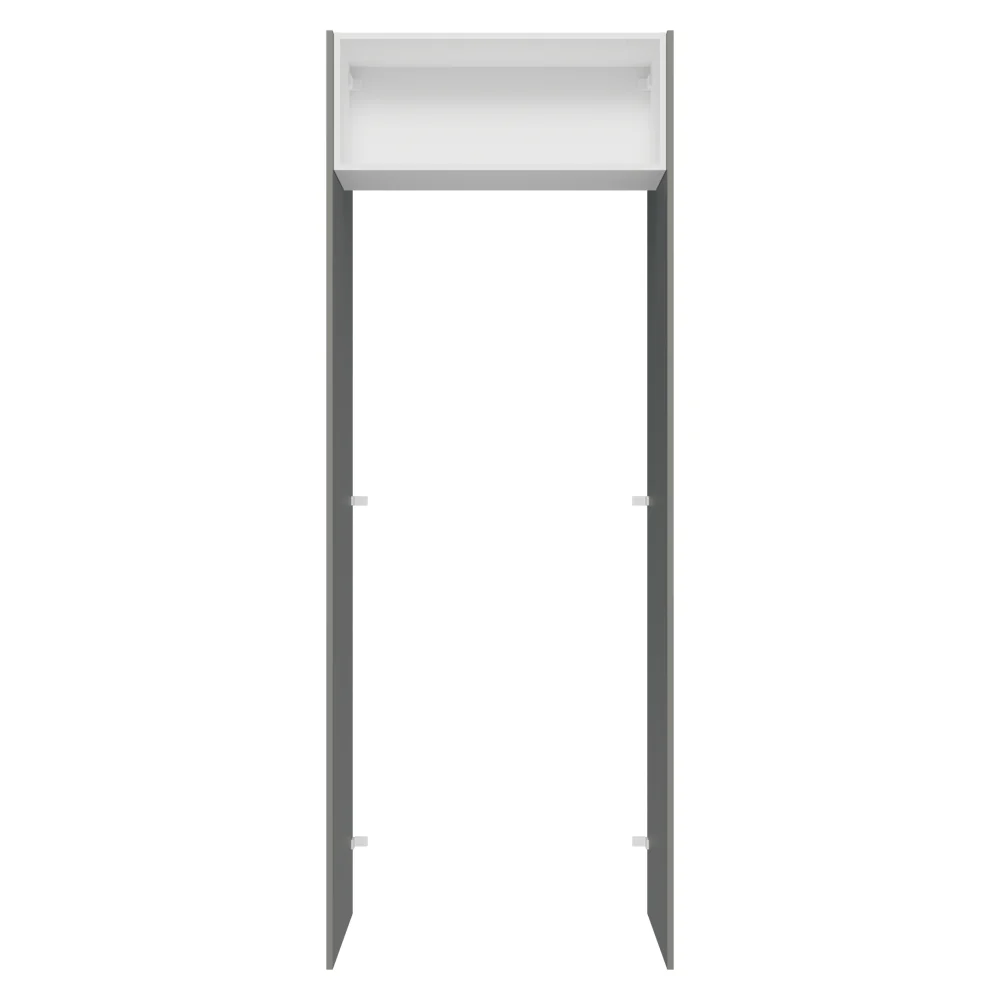 Porta-Geladeira 83 cm 1 Porta Basculante Cinza/Branco/Cinza Agata Madesa - Image 10