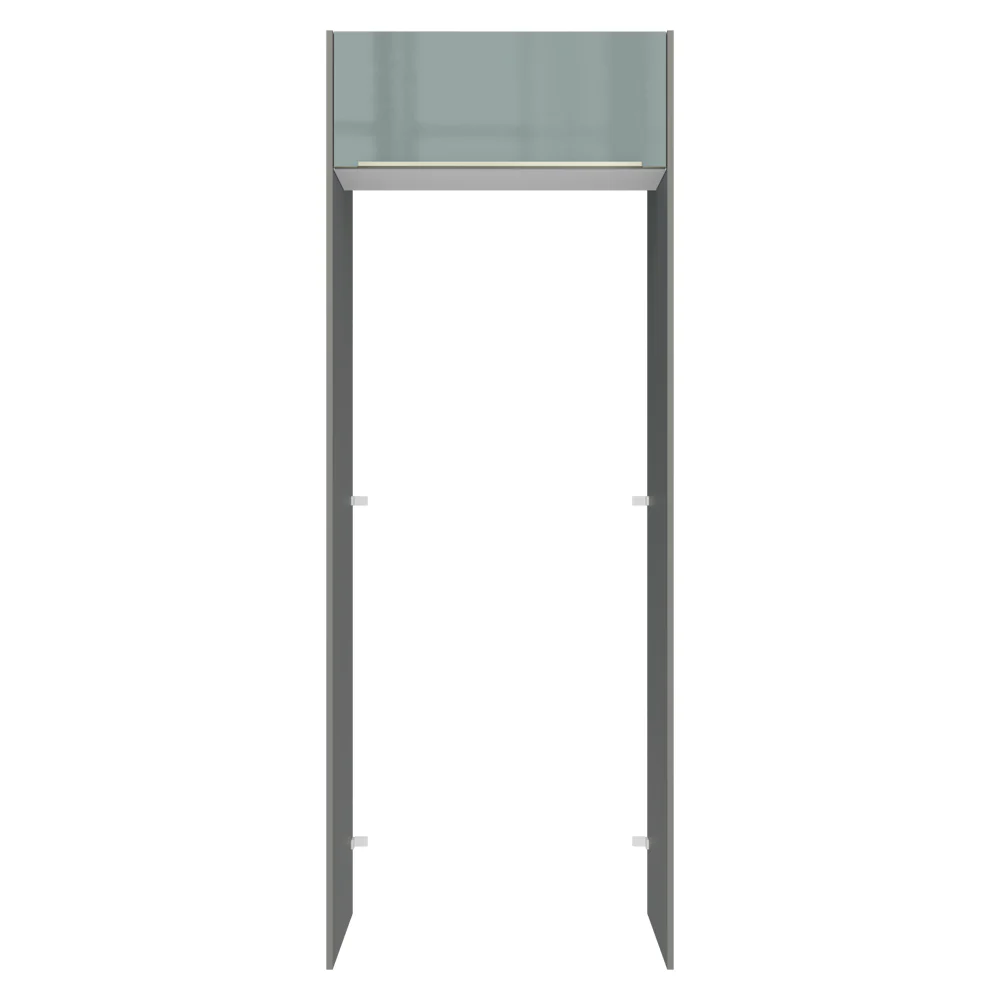 Porta-Geladeira 83 cm 1 Porta Basculante Cinza/Branco/Cinza Lux Madesa - Image 10