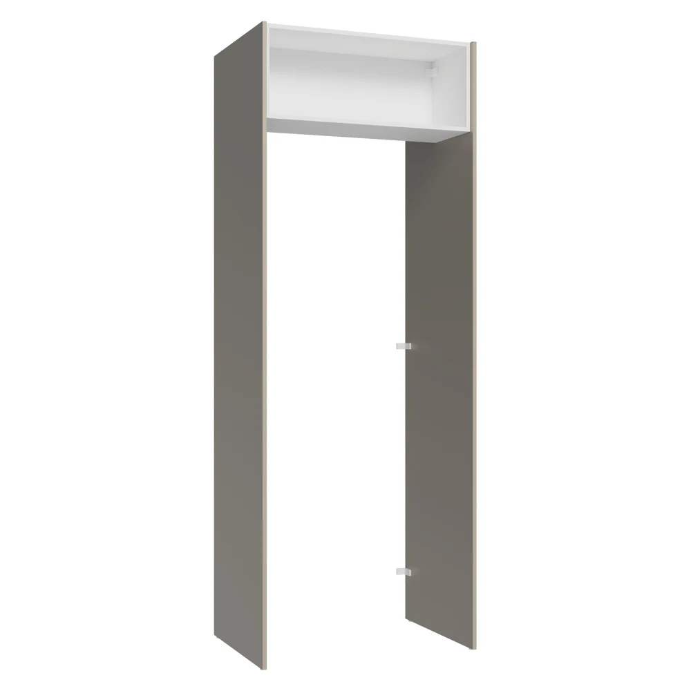 Porta-Geladeira 83 cm 1 Porta Basculante Crema/Branco/Crema Agata Madesa - Image 11