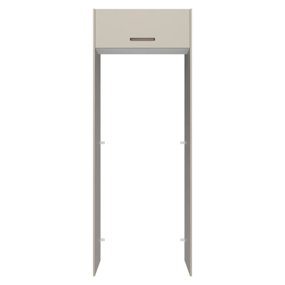 Porta-Geladeira 83 cm 1 Porta Basculante Crema/Branco/Crema Agata Madesa - Image 6