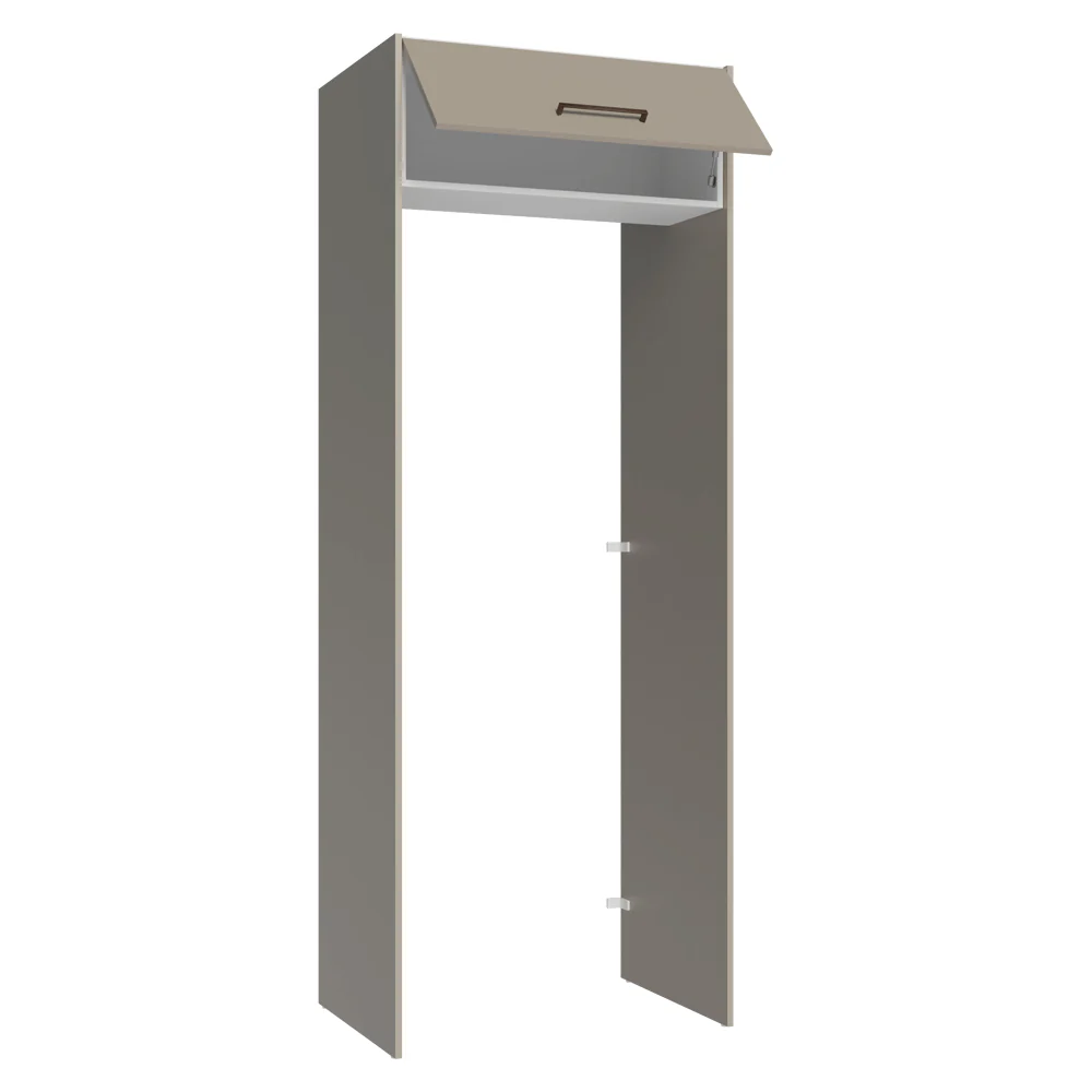 Porta-Geladeira 83 cm 1 Porta Basculante Crema/Branco/Crema Agata Madesa - Image 7