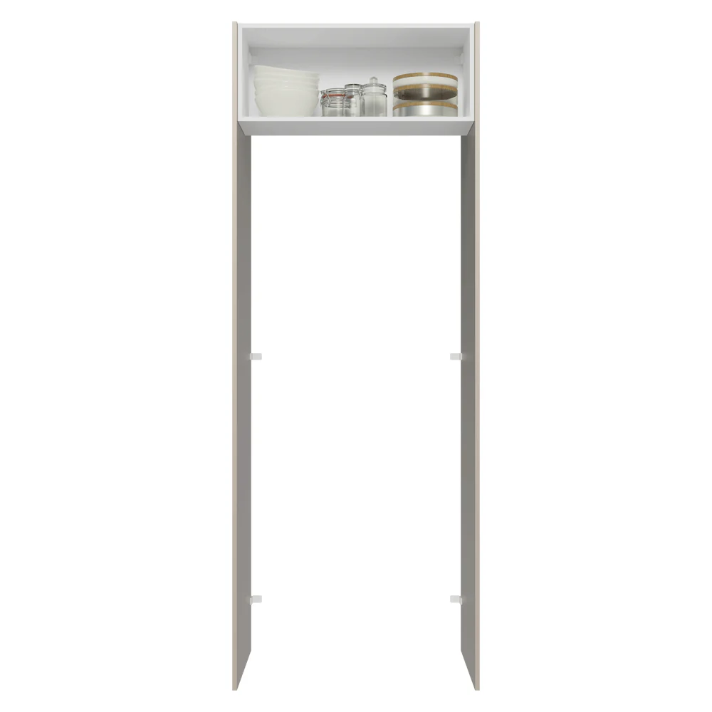 Porta-Geladeira 83 cm 1 Porta Basculante Crema/Branco/Crema Vik Madesa - Image 4