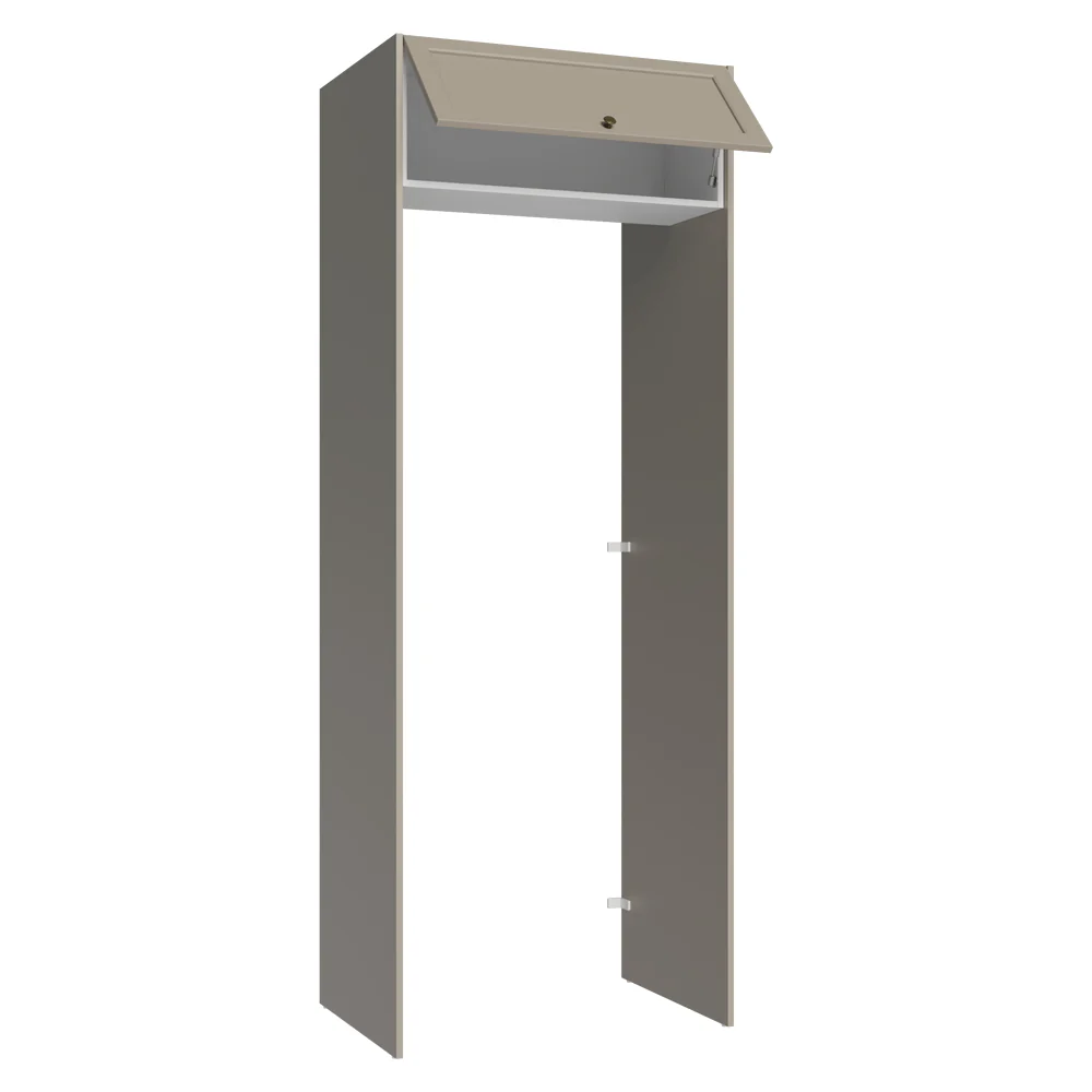 Porta-Geladeira 83 cm 1 Porta Basculante Crema/Branco/Crema Vik Madesa - Image 8
