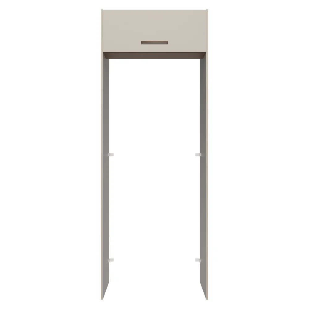 Porta-Geladeira 83 cm 1 Porta Basculante Crema/Rustic/Crema Agata Madesa - Image 5