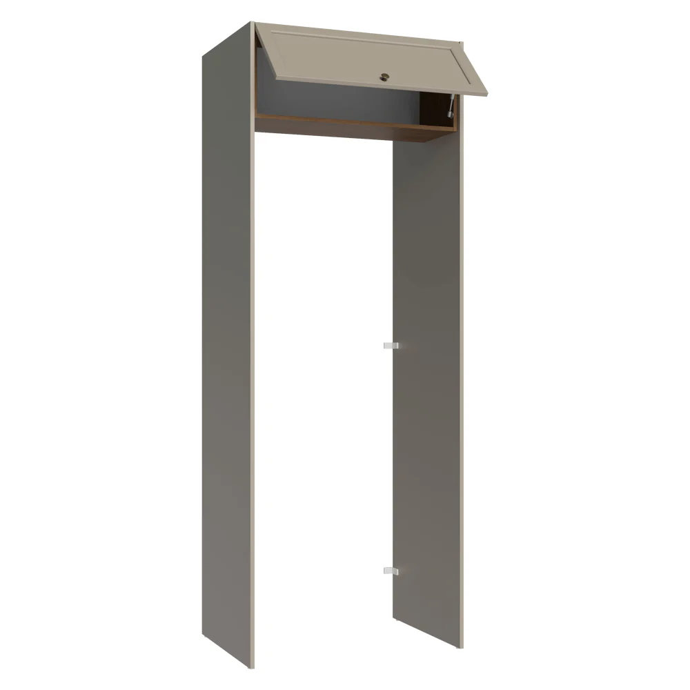 Porta-Geladeira 83 cm 1 Porta Basculante Crema/Rustic/Crema Vik Madesa - Image 8