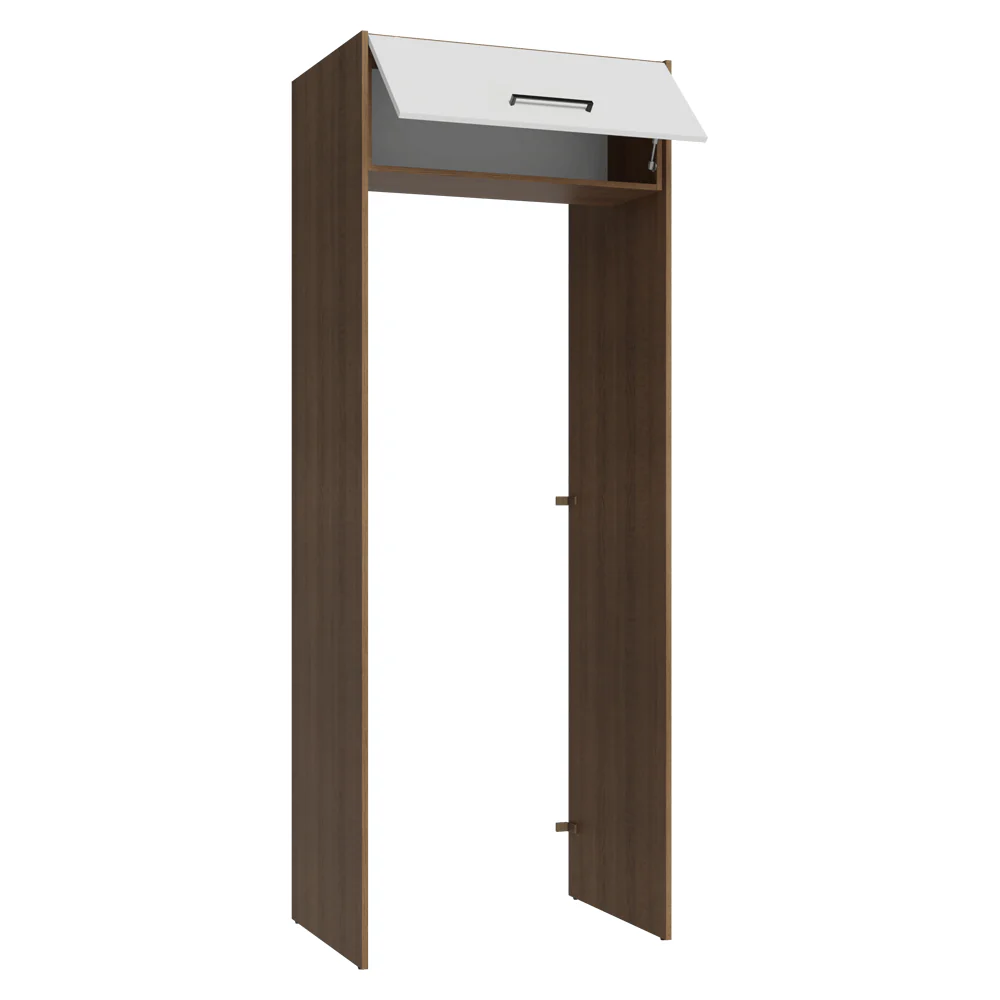 Porta-Geladeira 83 cm 1 Porta Basculante Rustic/Branco Agata Madesa - Image 7