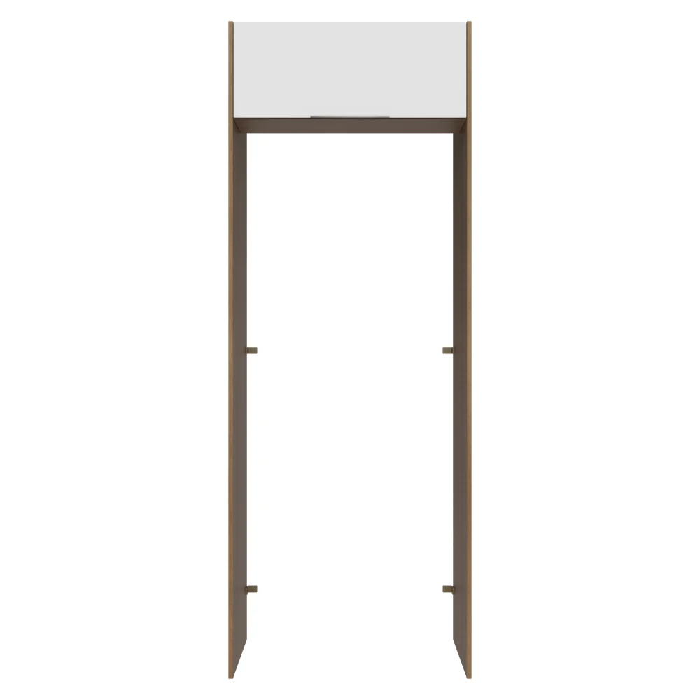 Porta-Geladeira 83 cm 1 Porta Basculante Rustic/Branco Stella Madesa - Image 6