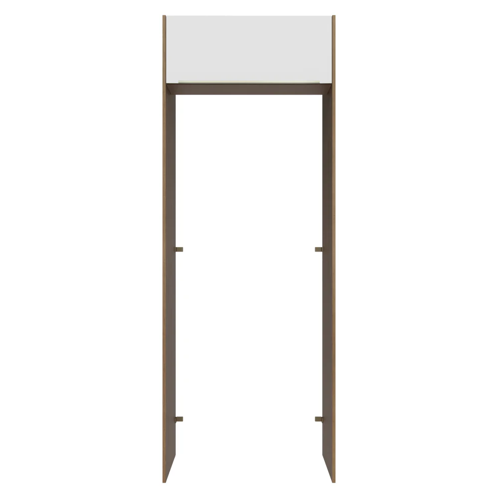 Porta-Geladeira 83 cm 1 Porta Basculante Rustic/Branco Veludo Lux Madesa - Image 10