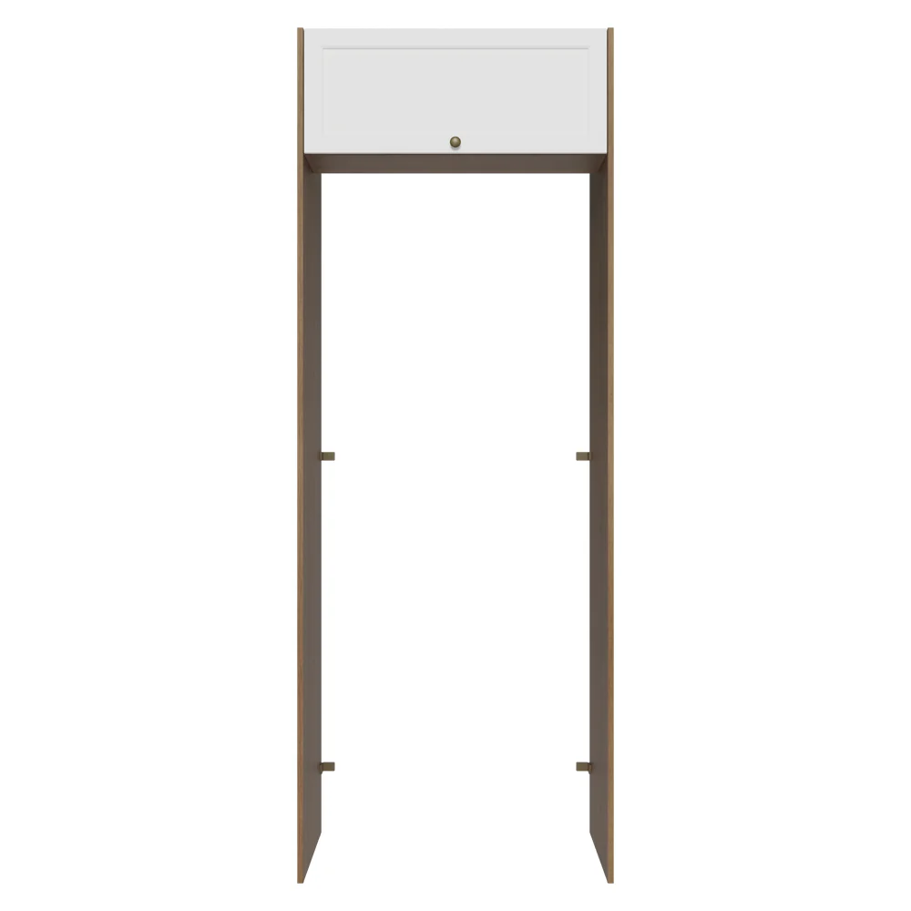 Porta-Geladeira 83 cm 1 Porta Basculante Rustic/Branco Vik Madesa - Image 10