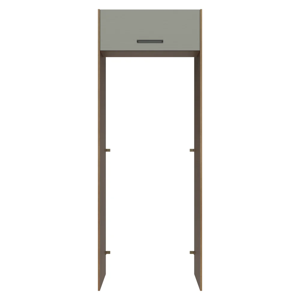 Porta-Geladeira 83 cm 1 Porta Basculante Rustic/Cinza Agata Madesa - Image 6