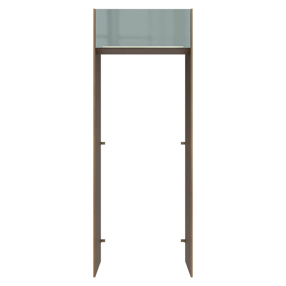 Porta-Geladeira 83 cm 1 Porta Basculante Rustic/Cinza Lux Madesa - Image 10