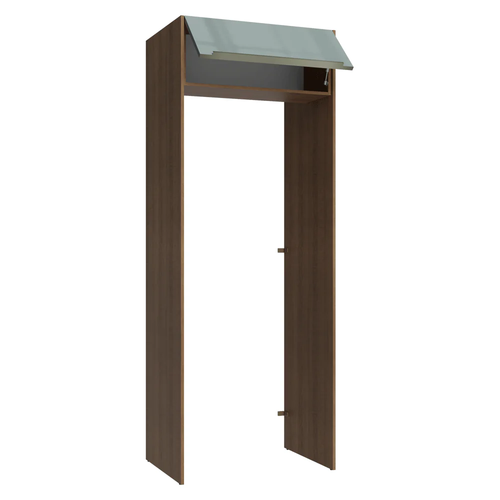 Porta-Geladeira 83 cm 1 Porta Basculante Rustic/Cinza Lux Madesa - Image 5