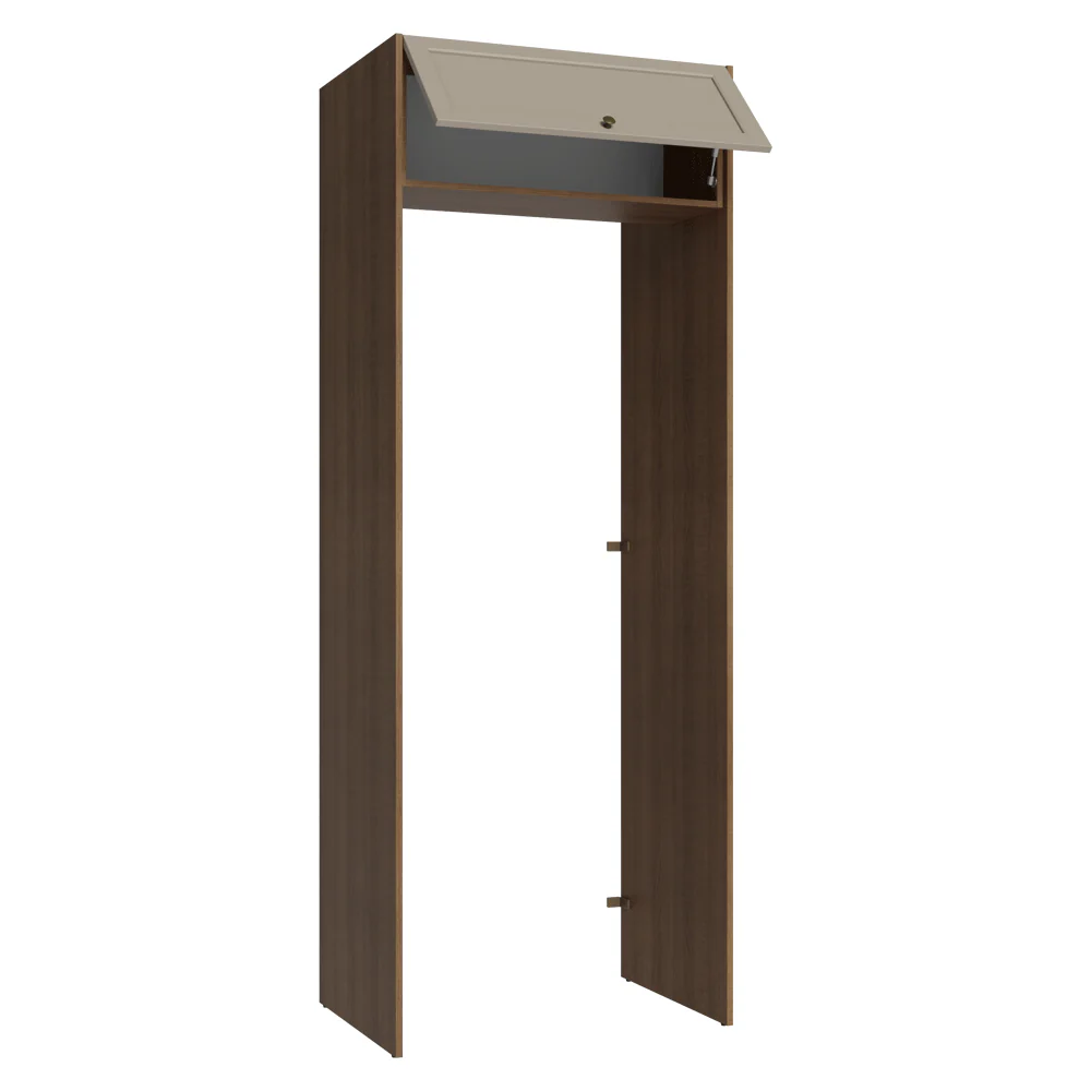 Porta-Geladeira 83 cm 1 Porta Basculante Rustic/Crema Vik Madesa - Image 8