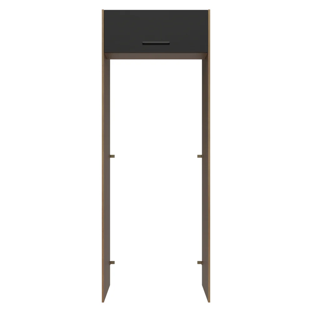 Porta-Geladeira 83 cm 1 Porta Basculante Rustic/Preto Agata Madesa - Image 6