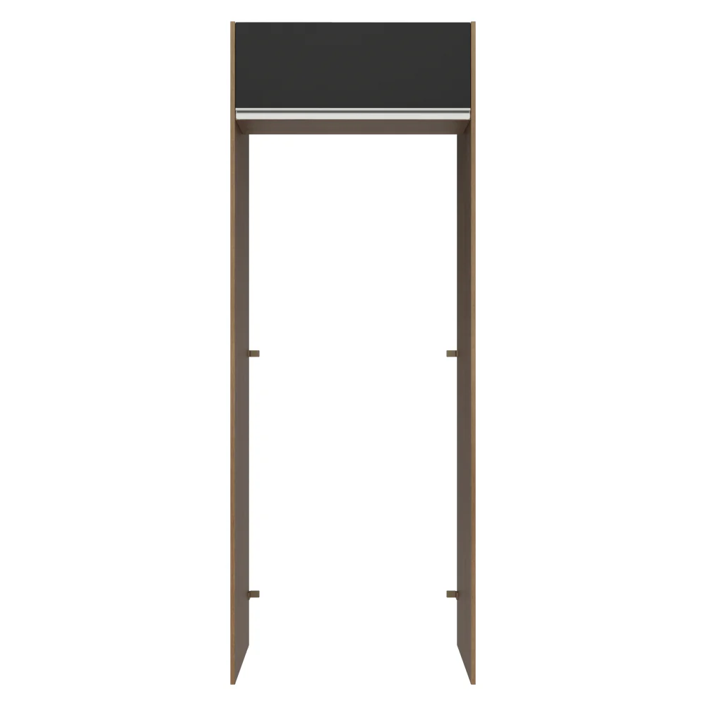 Porta-Geladeira 83 cm 1 Porta Basculante Rustic/Preto Glamy Madesa - Image 6