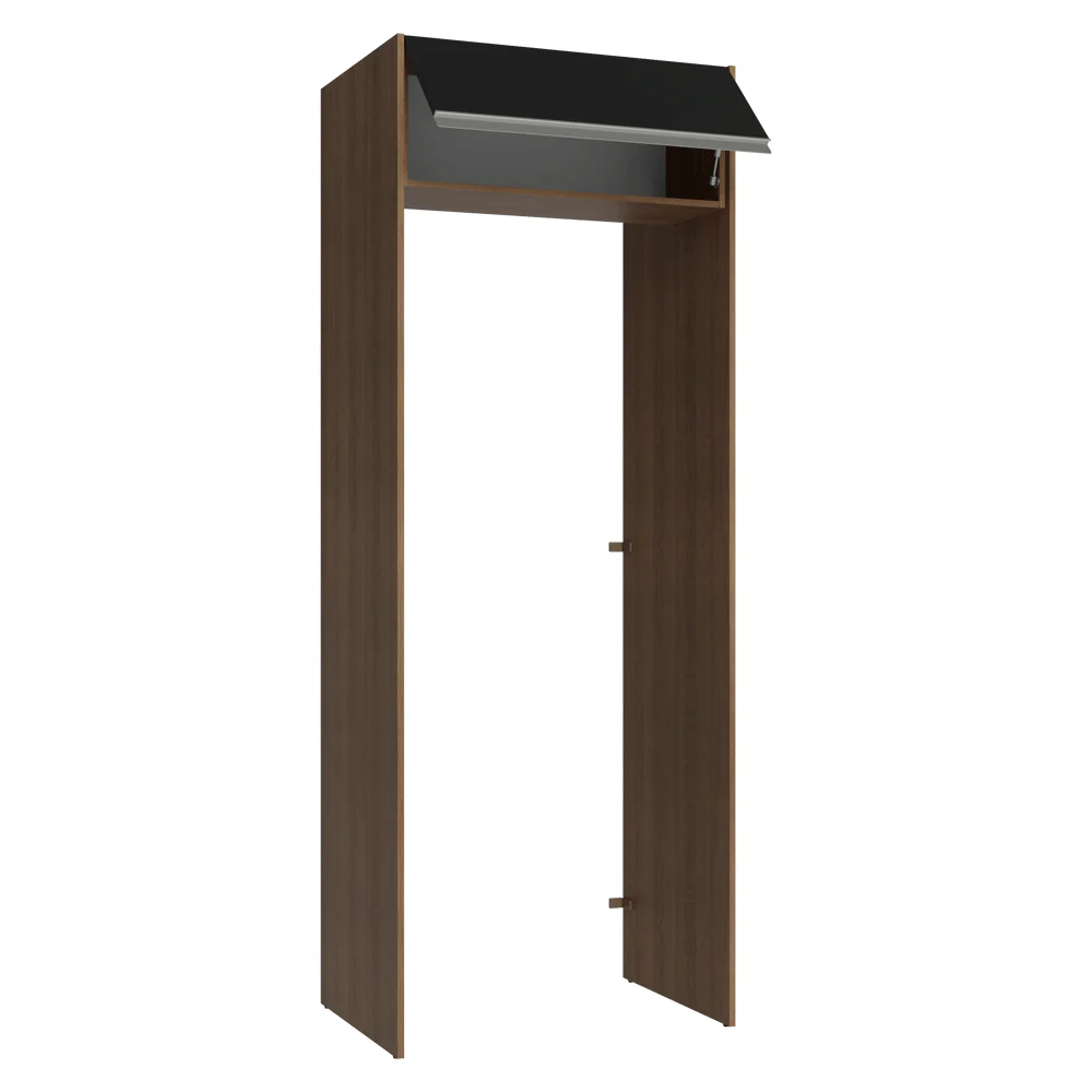 Porta-Geladeira 83 cm 1 Porta Basculante Rustic/Preto Glamy Madesa - Image 7