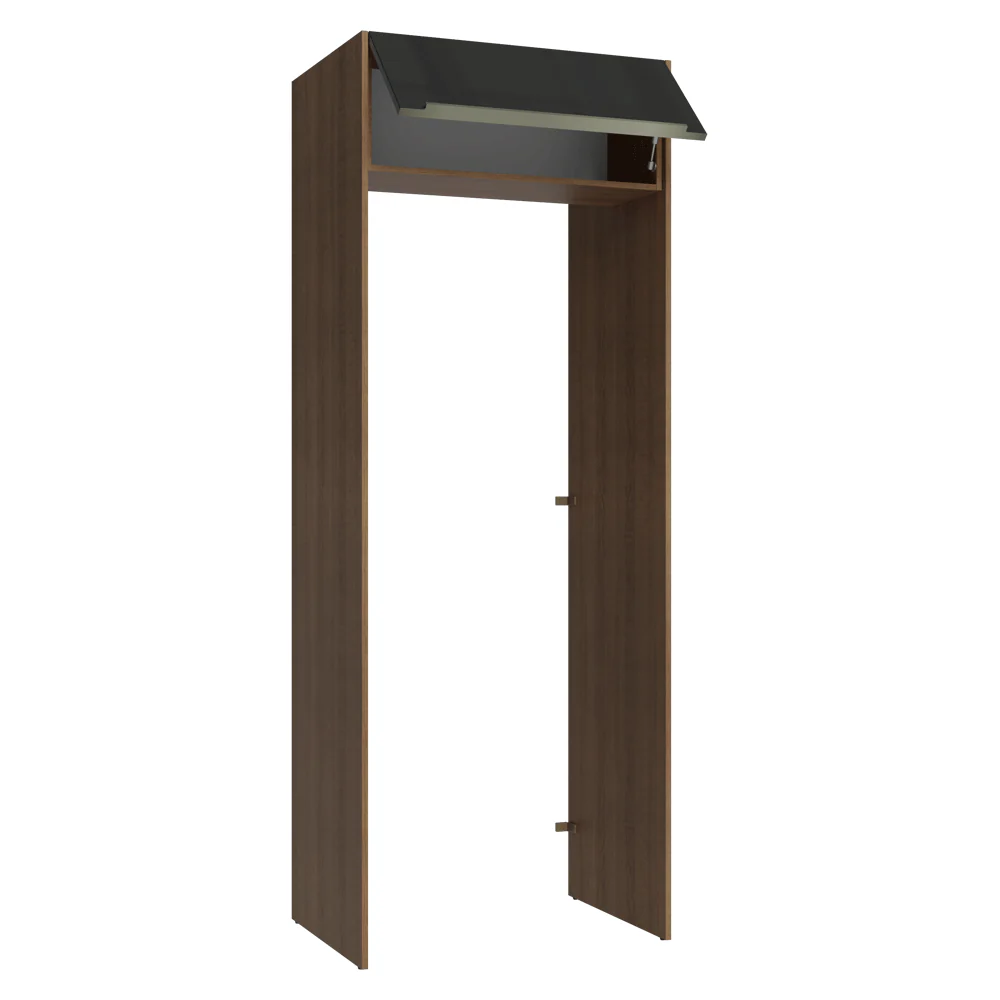 Porta-Geladeira 83 cm 1 Porta Basculante Rustic/Preto Lux Madesa - Image 5