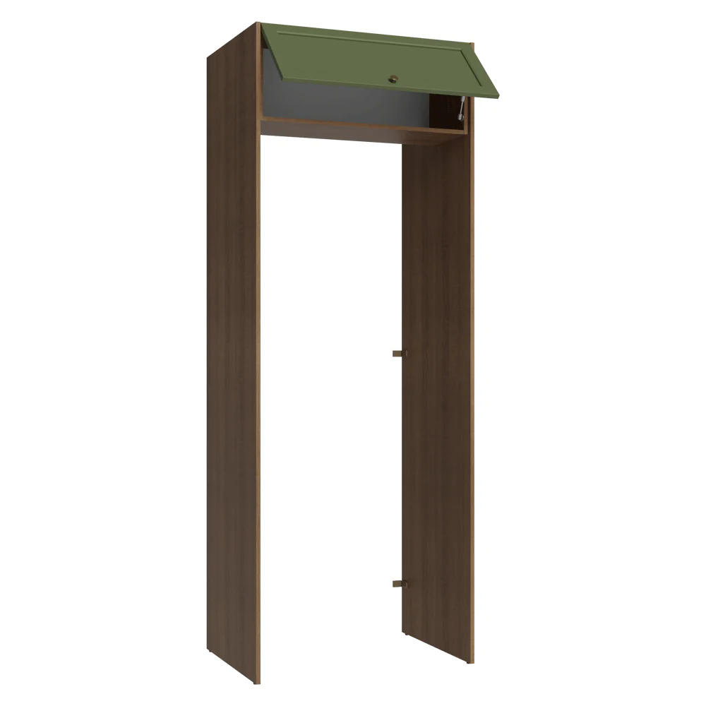 Porta-Geladeira 83 cm 1 Porta Basculante Rustic/Verde Vik Madesa - Image 5