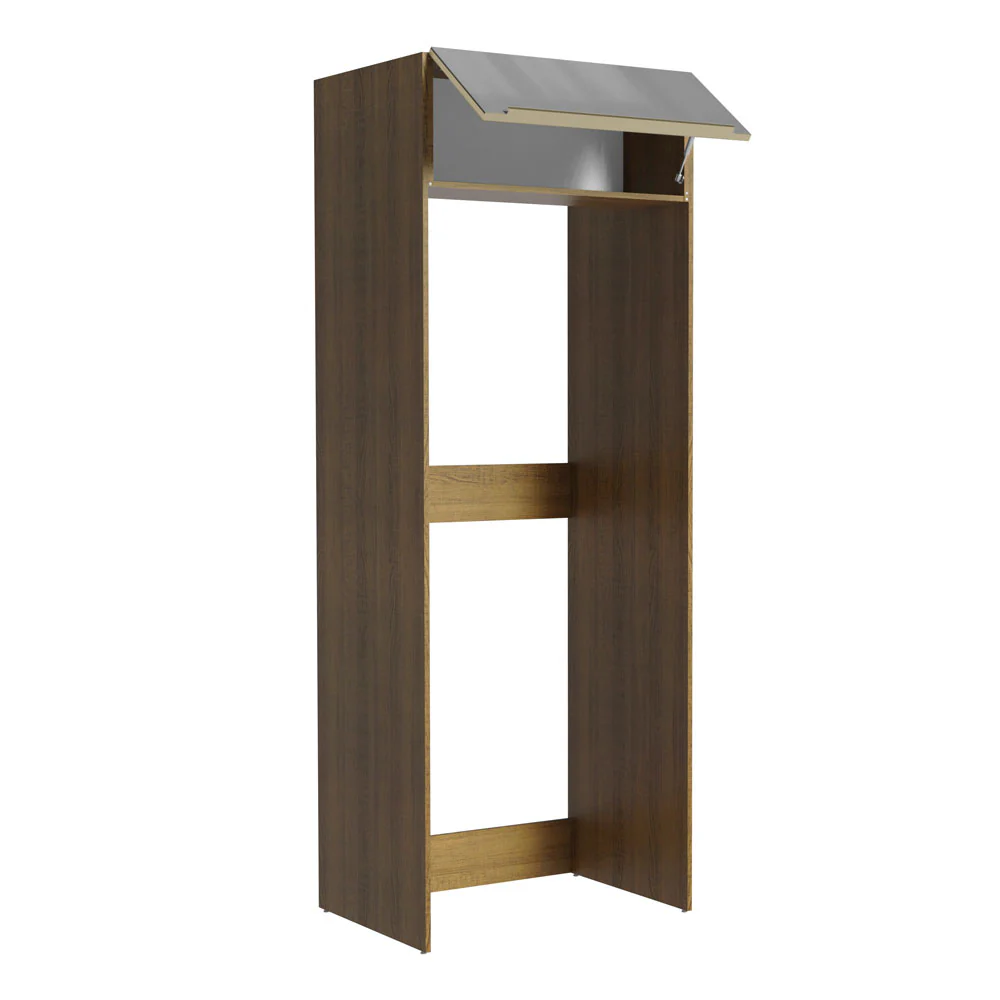 Porta-Geladeira Madesa Lux 1 Porta Basculante Rustic/Cinza - Image 4