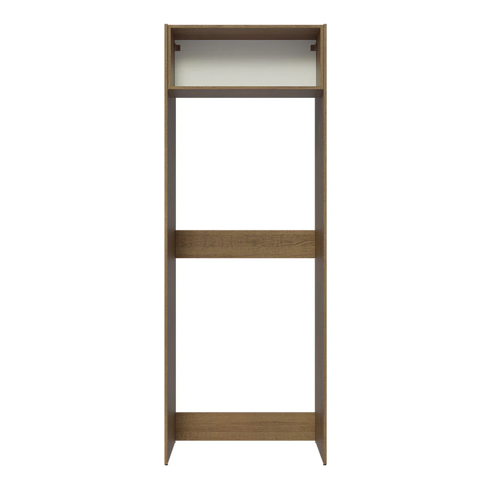 Porta-Geladeira Madesa Lux 1 Porta Basculante Rustic/Branco Veludo - Image 6