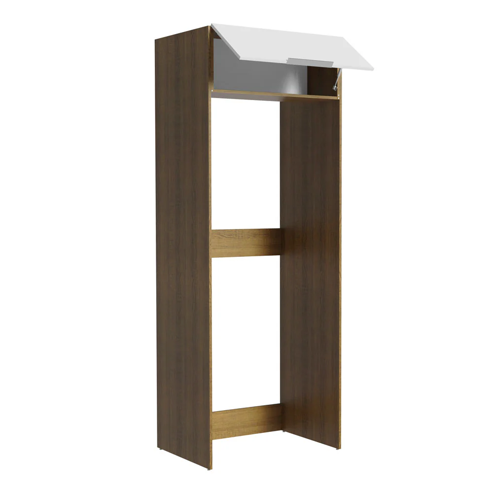 Porta-Geladeira Madesa Stella 1 Porta Basculante Rustic/Branco - Image 4