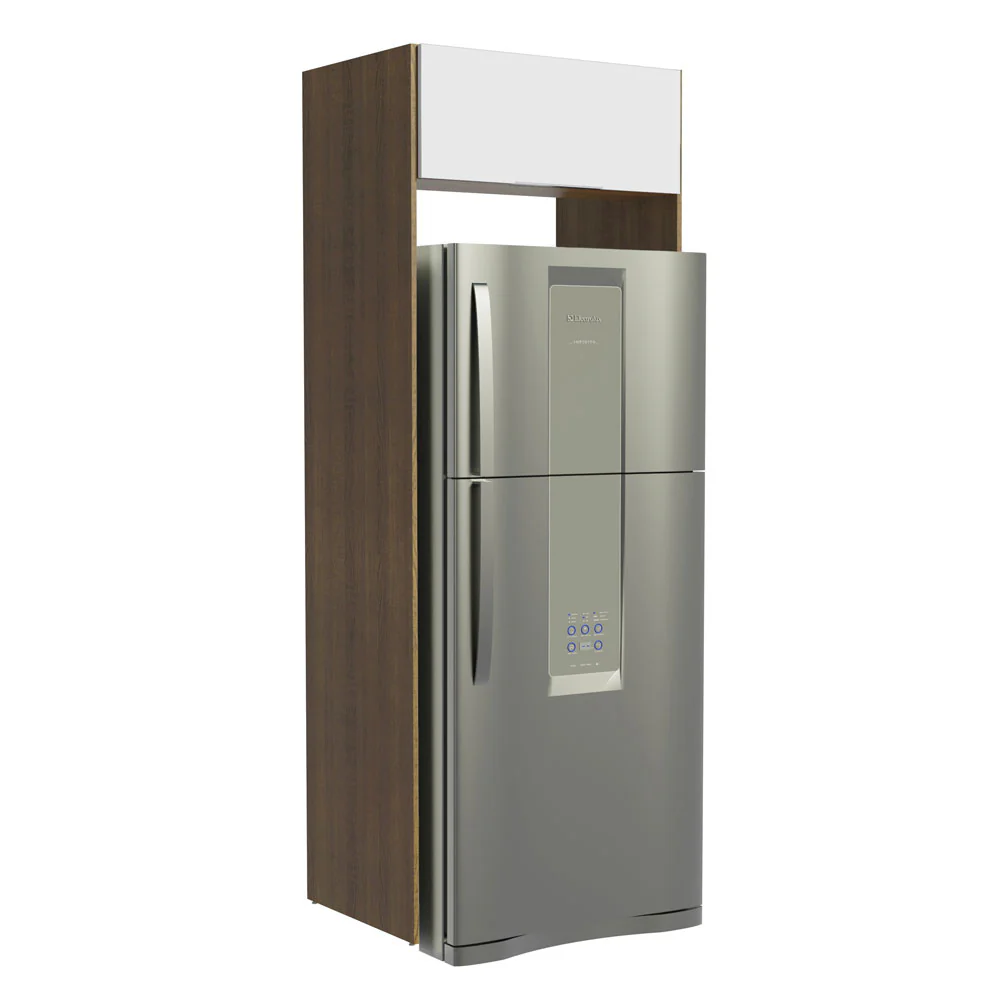 Porta-Geladeira Madesa Stella 1 Porta Basculante Rustic/Branco - Image 5