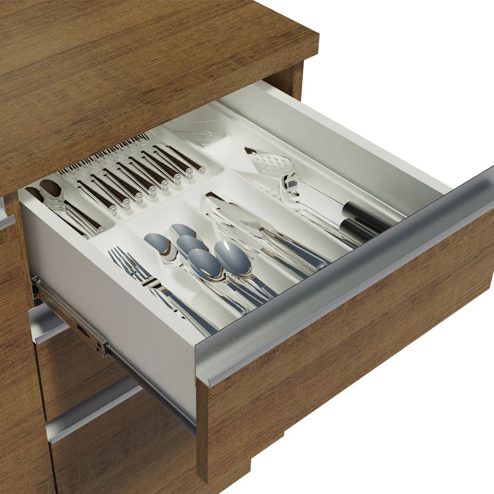 Porta-Talheres Madesa para Balcão de Cozinha Branco - Image 3