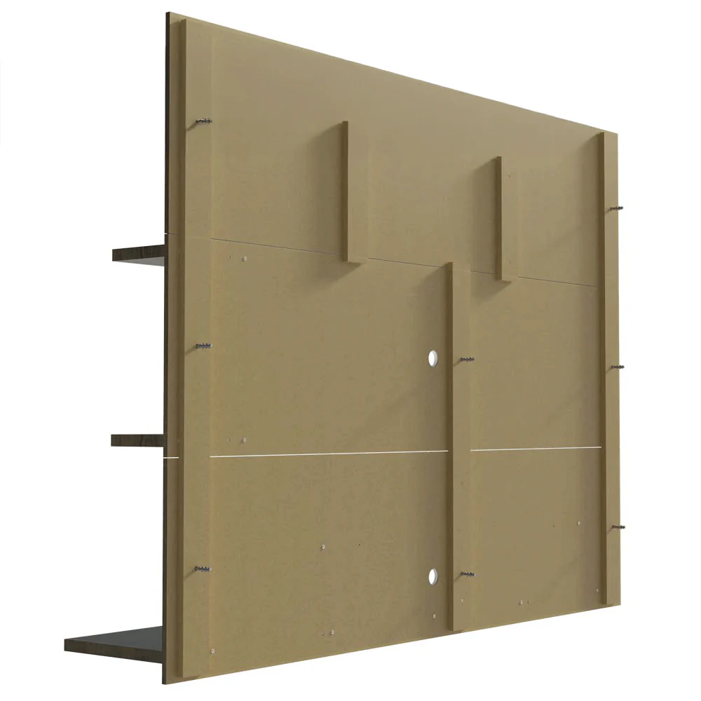 Rack com Painel para TV até 60 Polegadas 180 cm Rustic/Branco Metz Madesa - Image 11