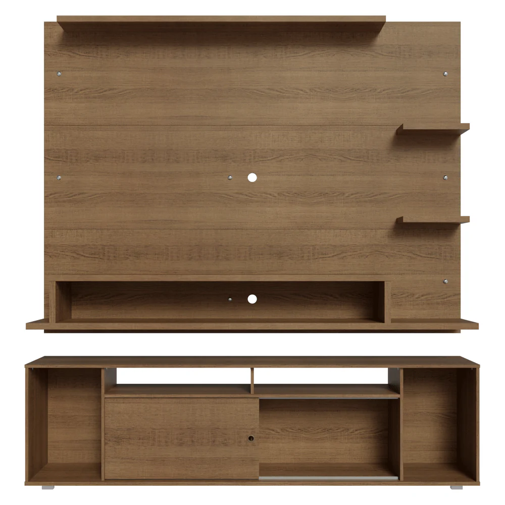 Rack com Painel para TV até 60 Polegadas 180 cm Rustic Cancun Madesa - Image 12