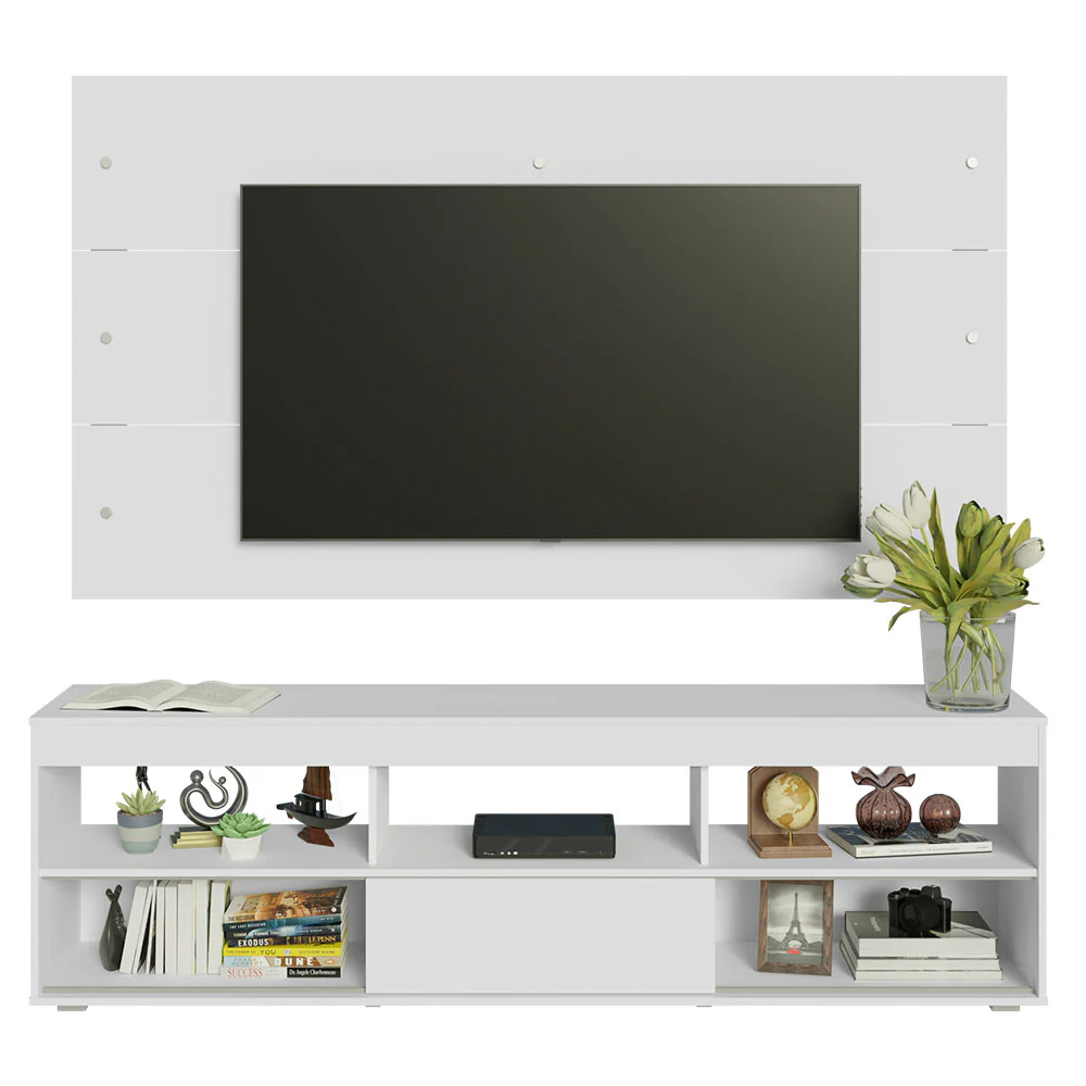 Rack com Painel para TV até 65 Polegadas Branco Orlando Madesa - Image 4
