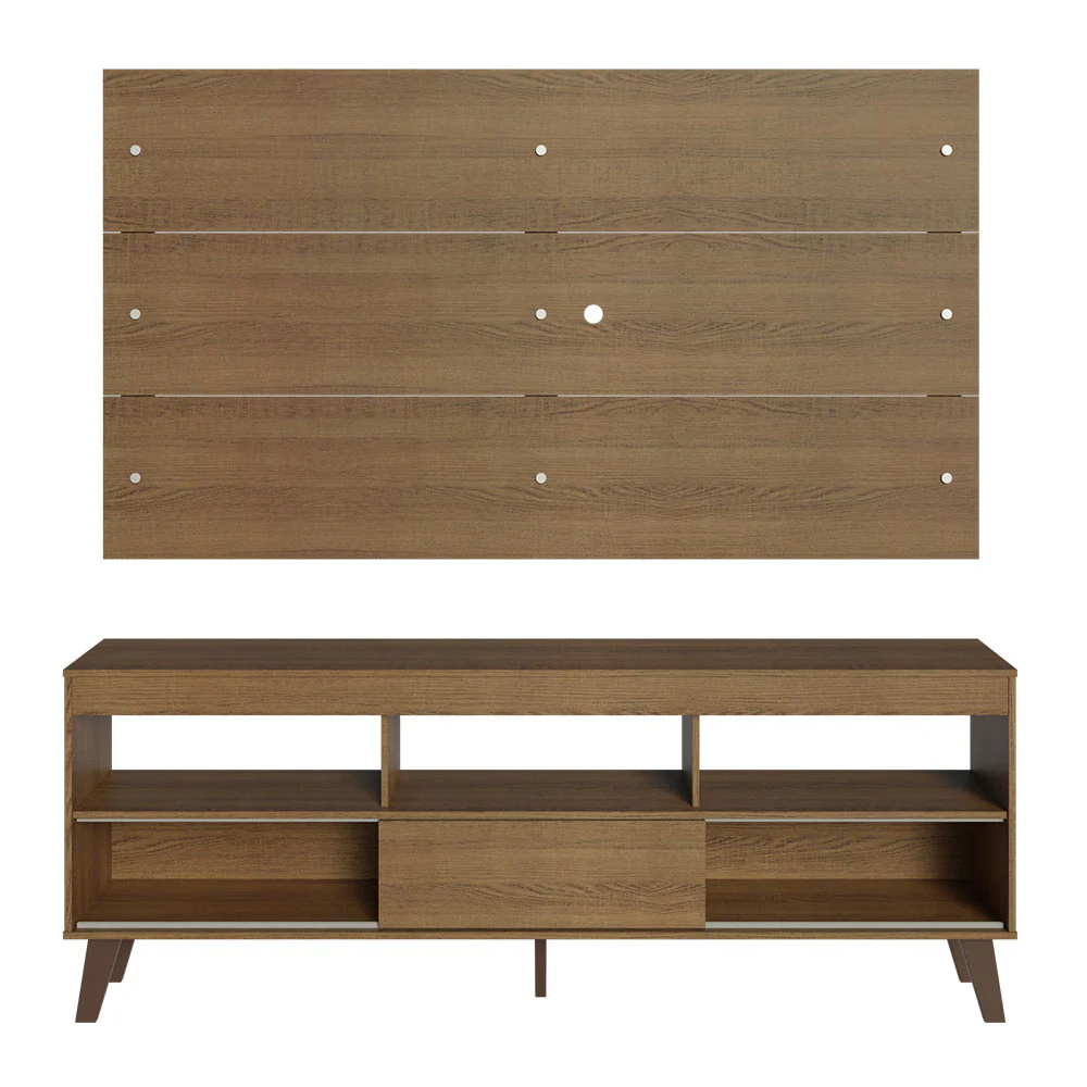 Rack com Painel para TV até 65 Polegadas com Pés Rustic Texas Madesa - Image 11