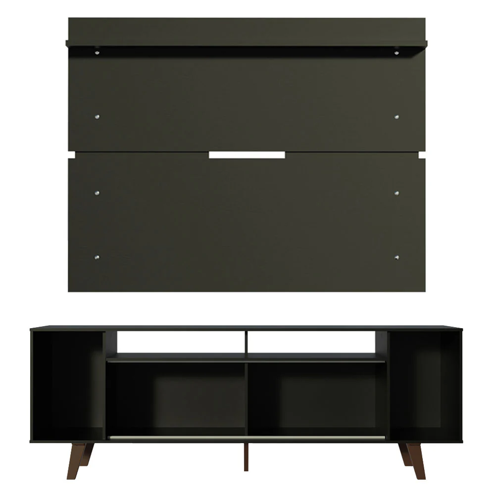 Rack Madesa Cancun com Pés e Painel para TV até 65 Polegadas Preto/Preto 8ND8 - Image 9